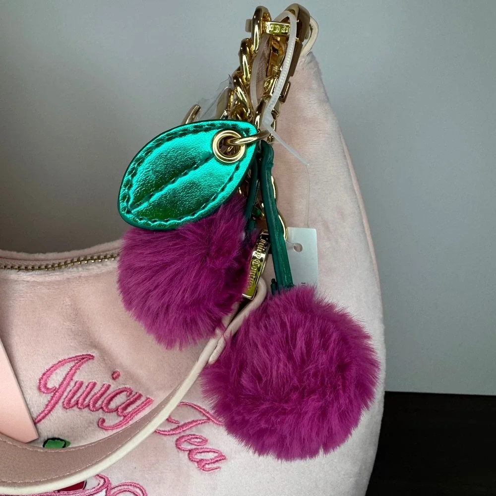 Juicy Couture Sweet‎ Tea Party Hobo Bag Spill the Juicy Tea Pink Clay NWT